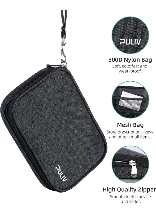 PULIV Weekly Pill Organizer 4 Times A Day With A Business Stylish Bag - Image 5